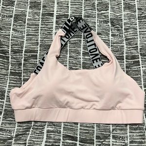 Light pink sport bra